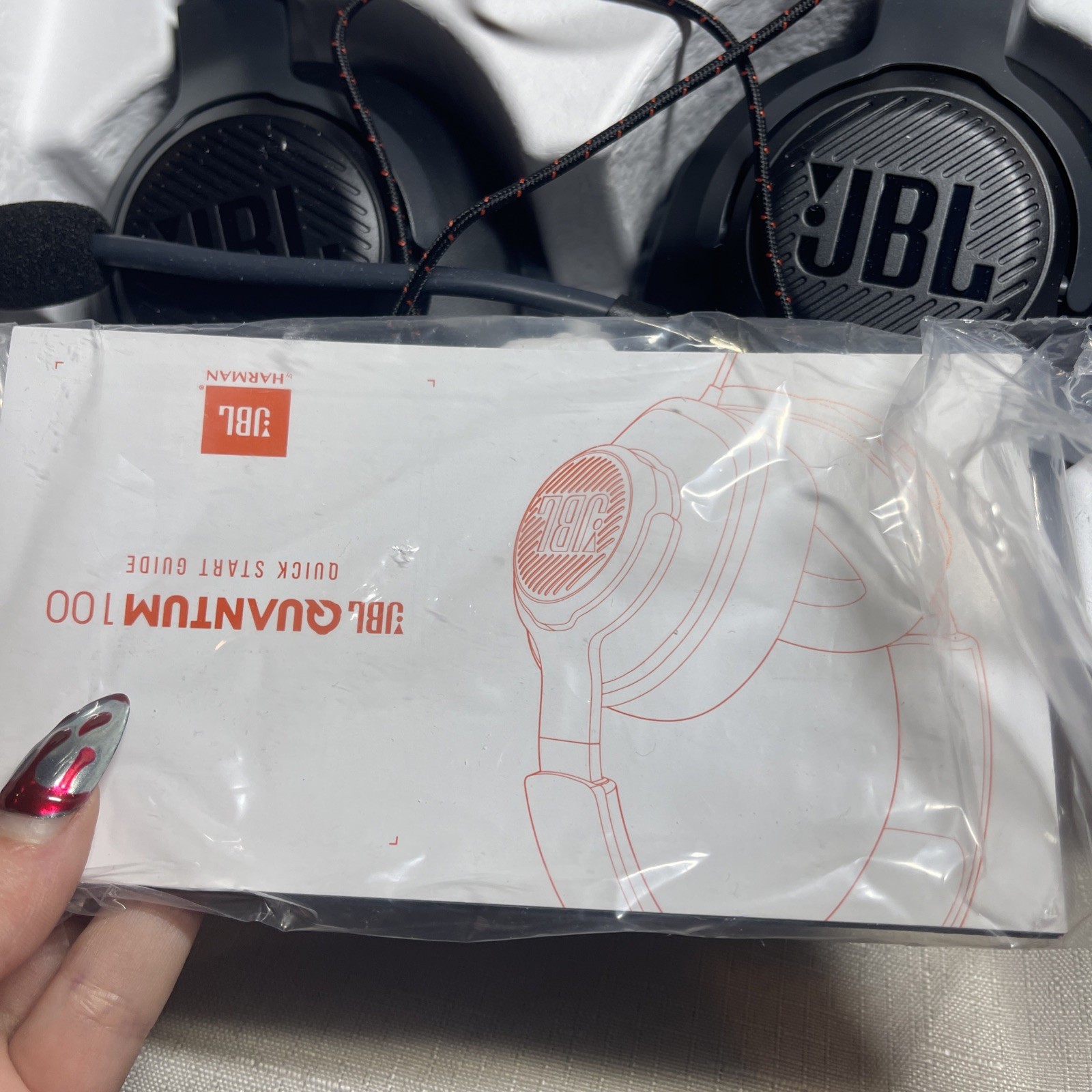 JBL Quantum 100 Wired Over-Ear Gaming Headphones – Black