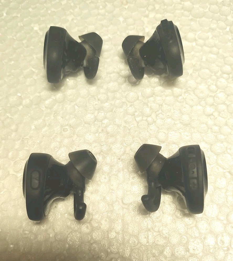 Bose SoundSport Free Wireless Headphones 2 Pairs Black Model 423729 FOR PARTS