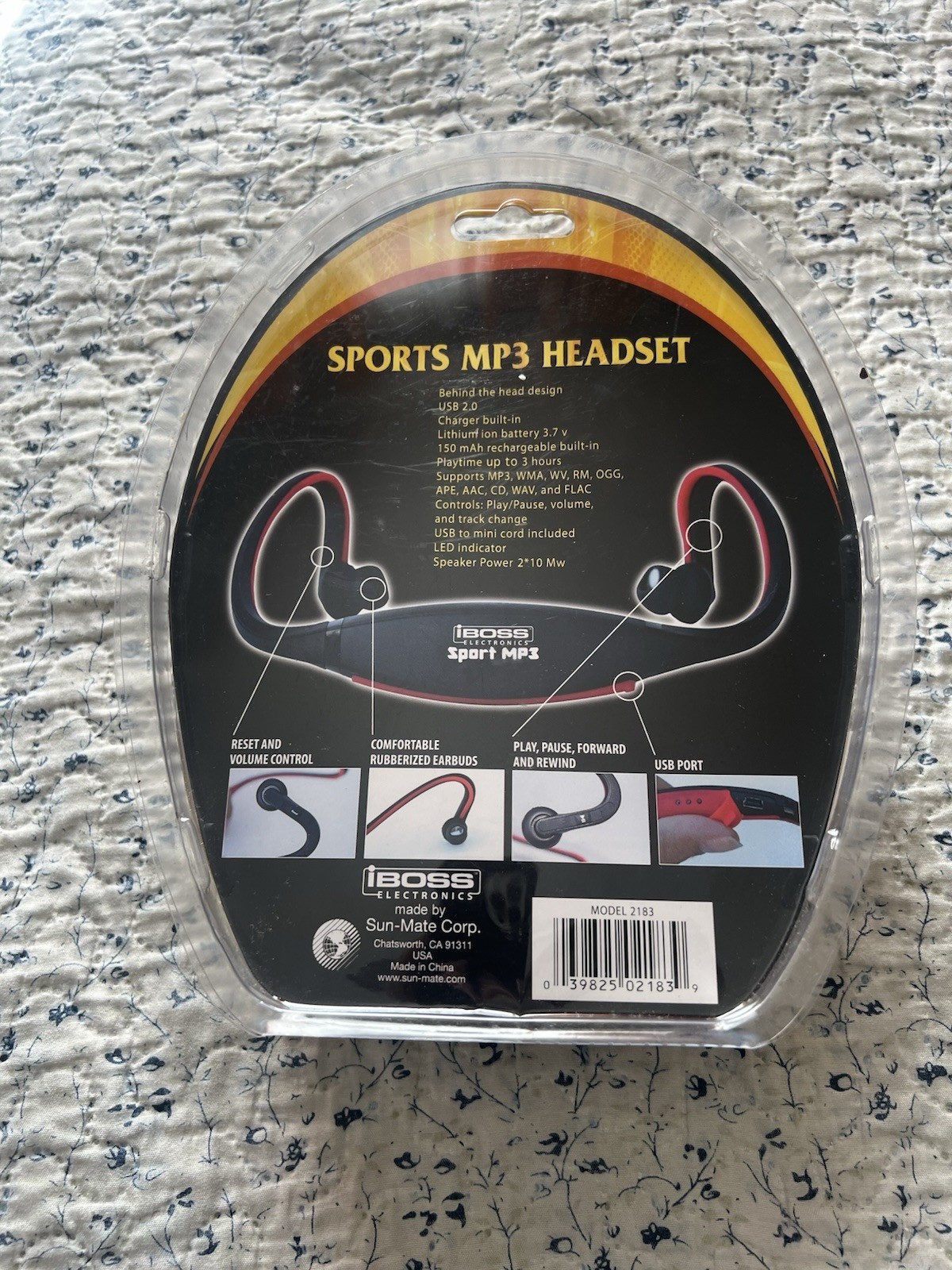 IBoss Electronics Sports MP3 Headset