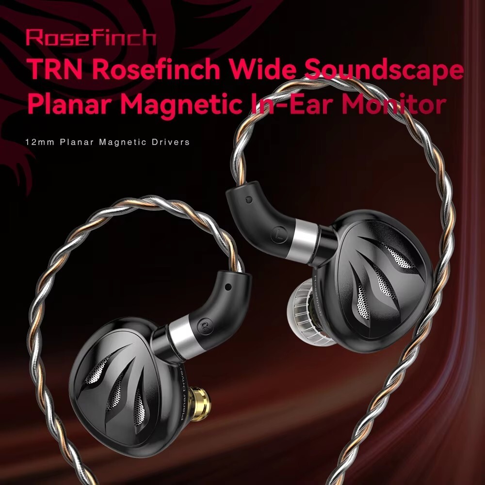 TRN Rosefinch 12 mm Planar Magnetic Driver In-Ear Monitors