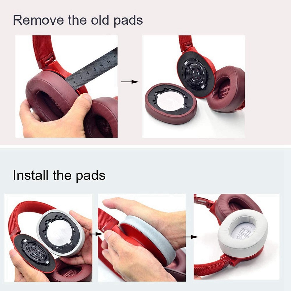 Live 500BT Earpads Replacement Protein Leather and Memory Foam Ear Pads for5075