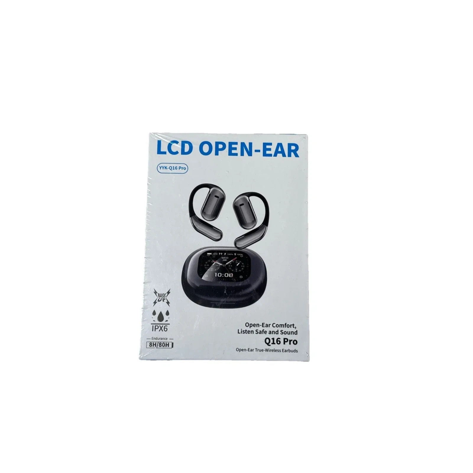 Yyk-Q16 Pro Lcd Open-Ear True-Wireless Earbuds IPX6 5H/80H