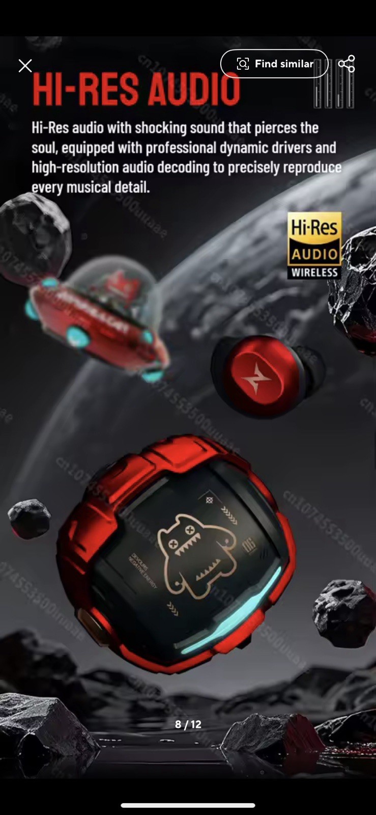 ZOMBIESCAT CyberBean B12 Deep Bass Bluetooth V5.4 Earbuds w/ Hi-Res Audio & ENC