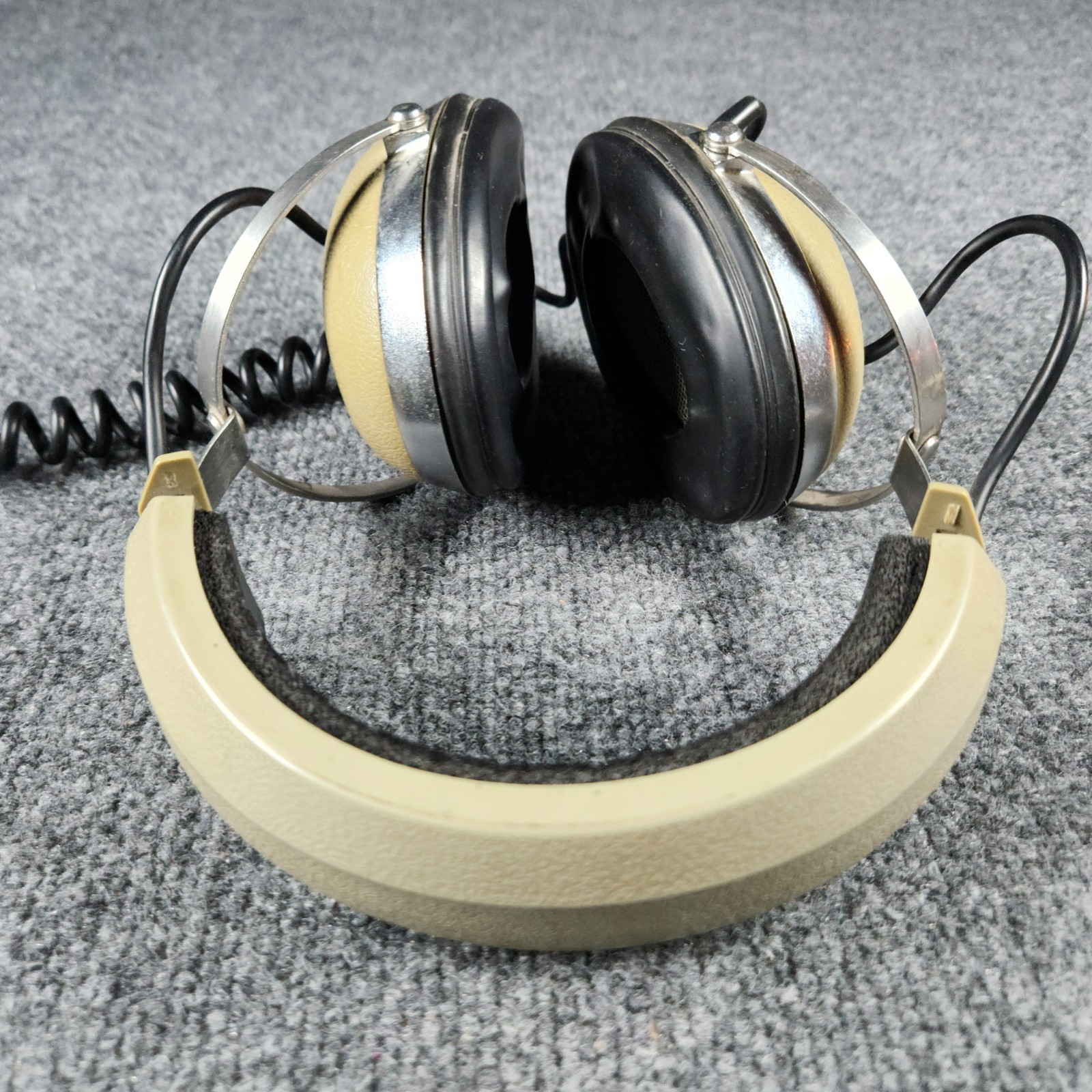 Vintage Koss Pro 4AA Headphones Professional Studio Monitors Coiled Cable