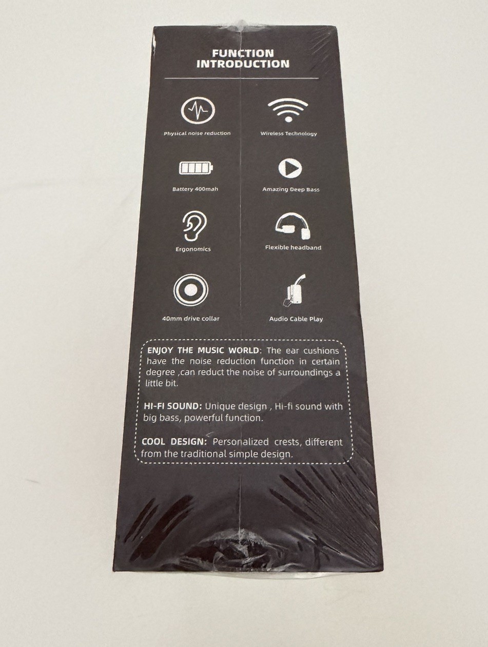 EL-A2 Stereo Wireless Headphones Red – Wireless V5.2 – Sealed