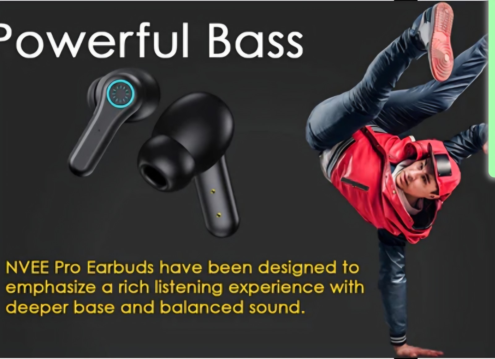 Z5) Azpen Pro Wireless Water Resistant Noise Cancelling Powerful Bass Earbuds