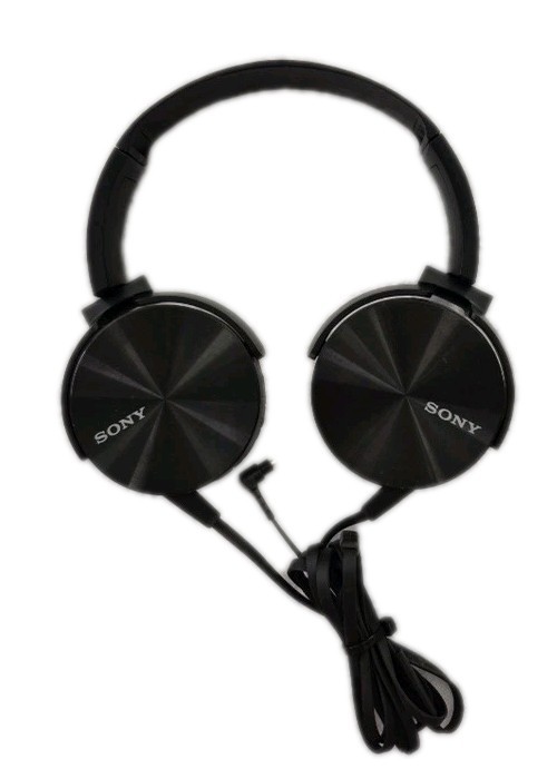 Sony MDR-XB450AP Extra Bass On the Ear Headphones Black – Tested Working LN