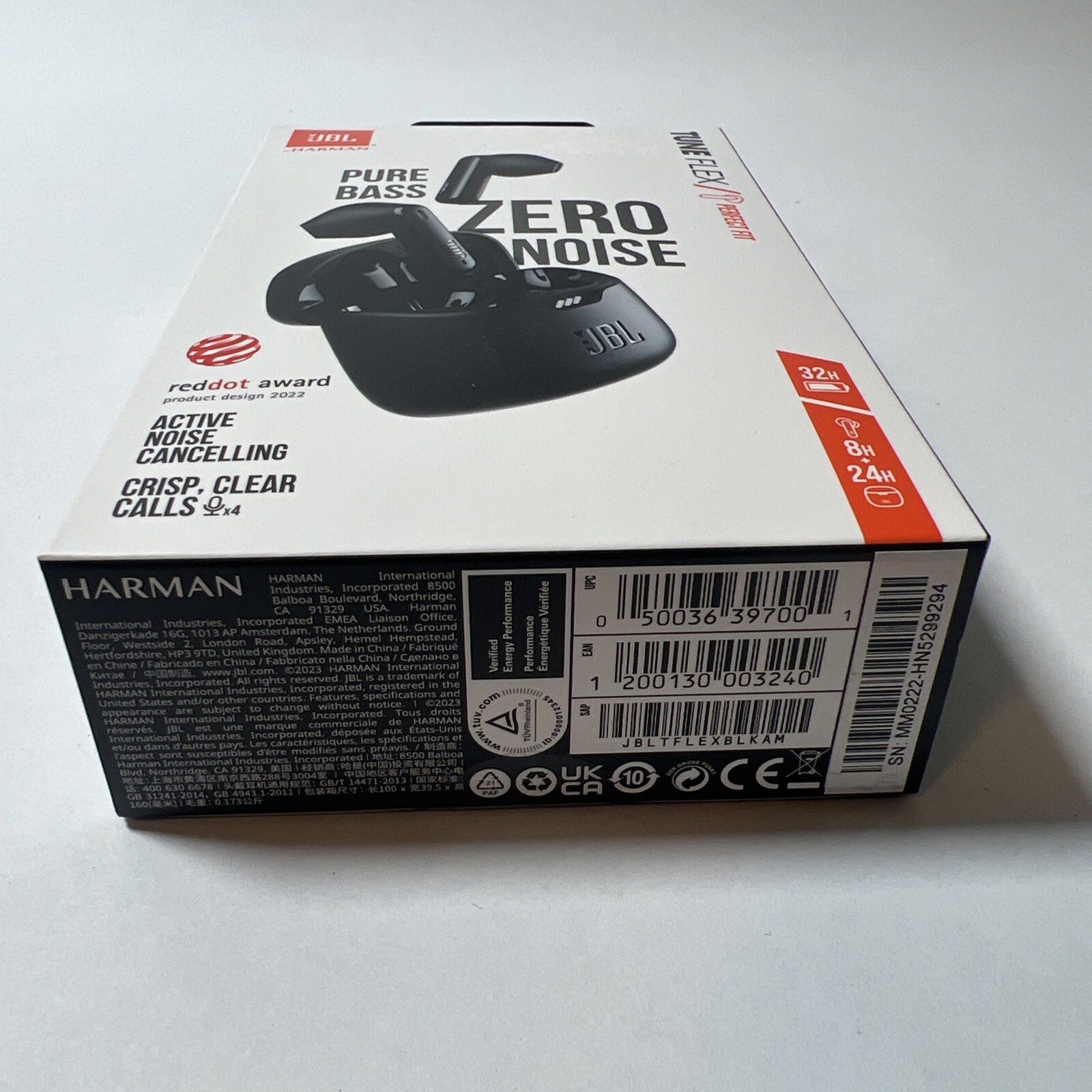 JBL Tune Buds Perfect Fit ANC Bluetooth Earbuds Black New Factory Sealed