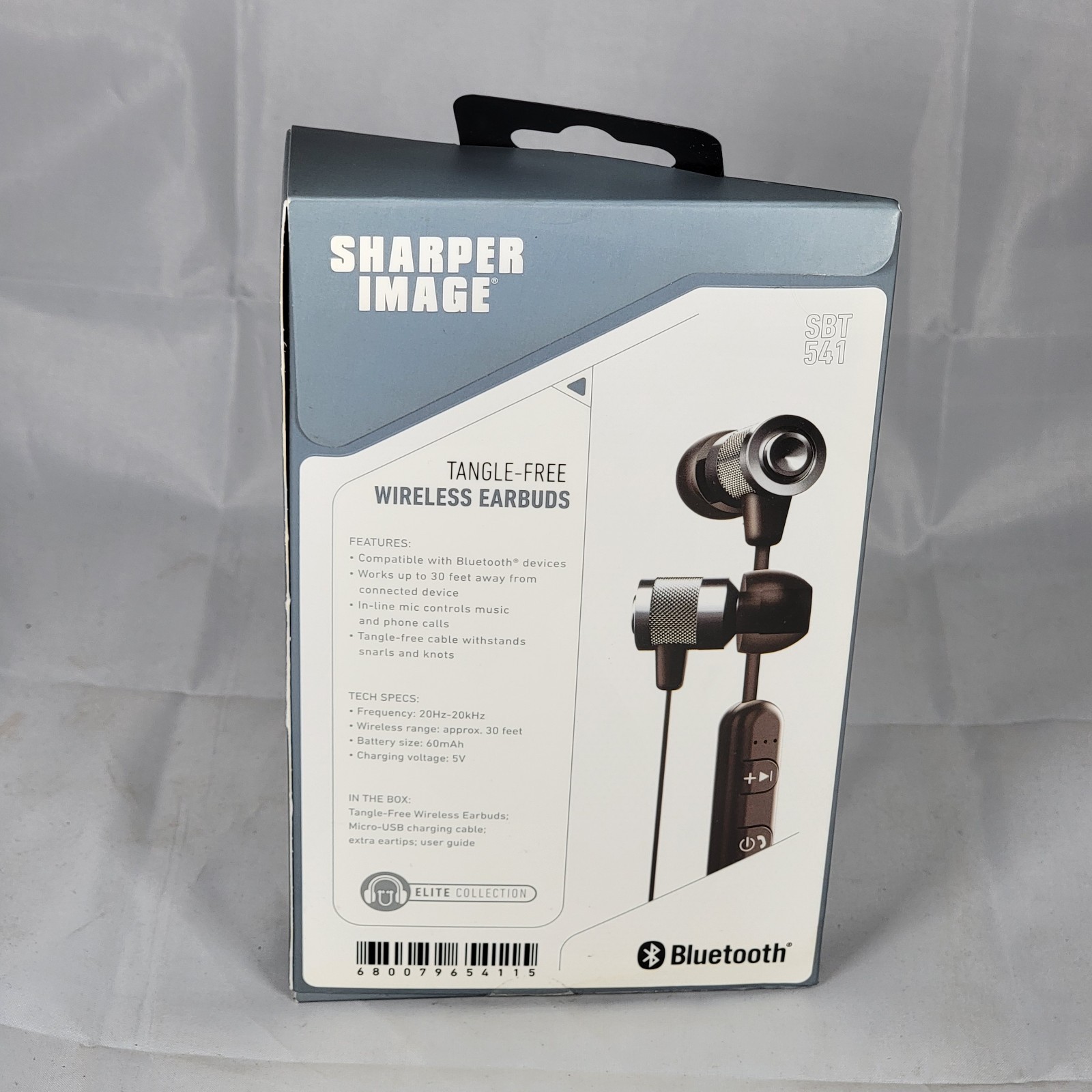 Sharper Image Bluetooth Tangle Free Wireless Earbuds New in box