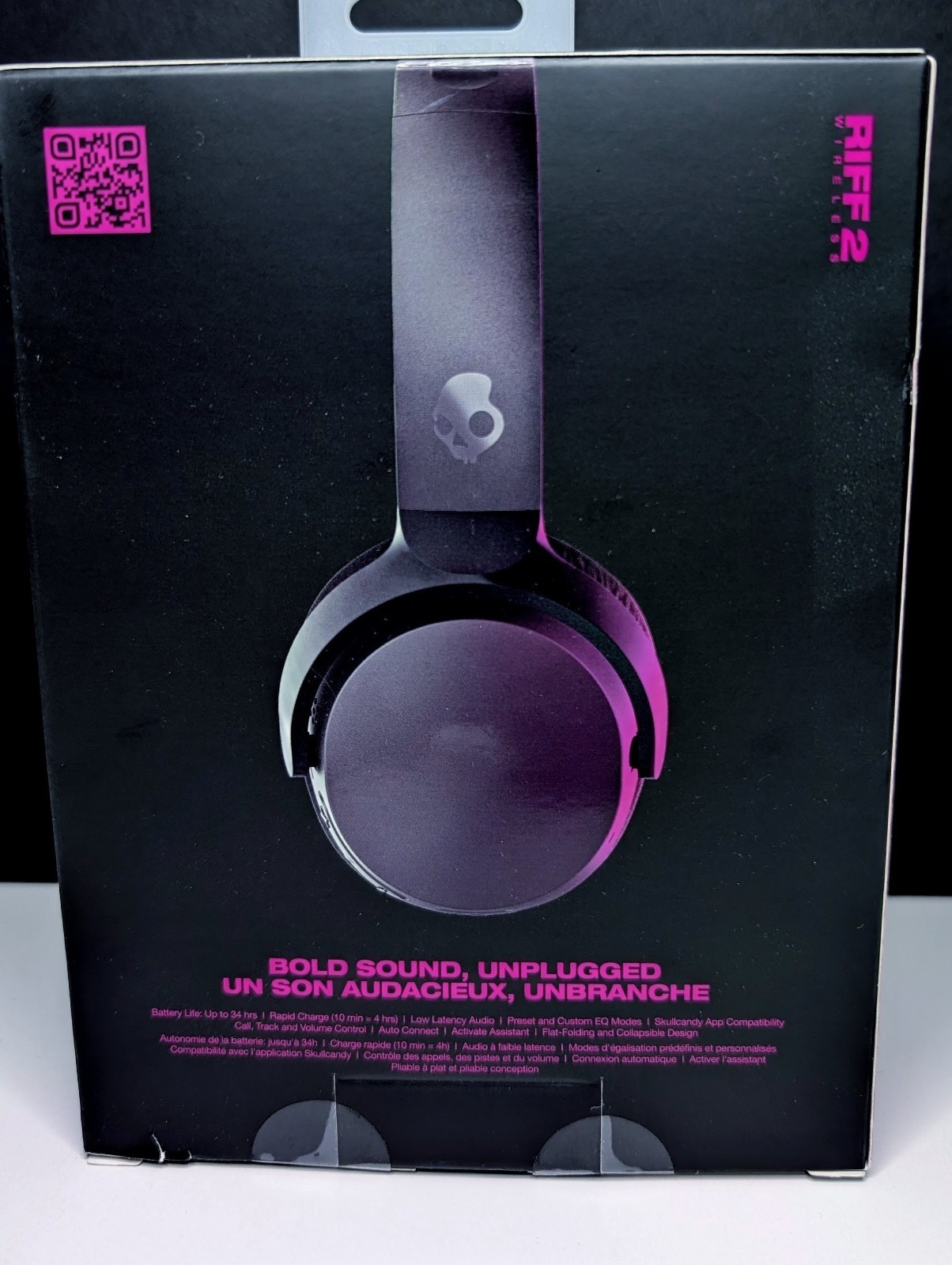 Skullcandy S5PRW-P740 Riff On-Ear Black Headphone