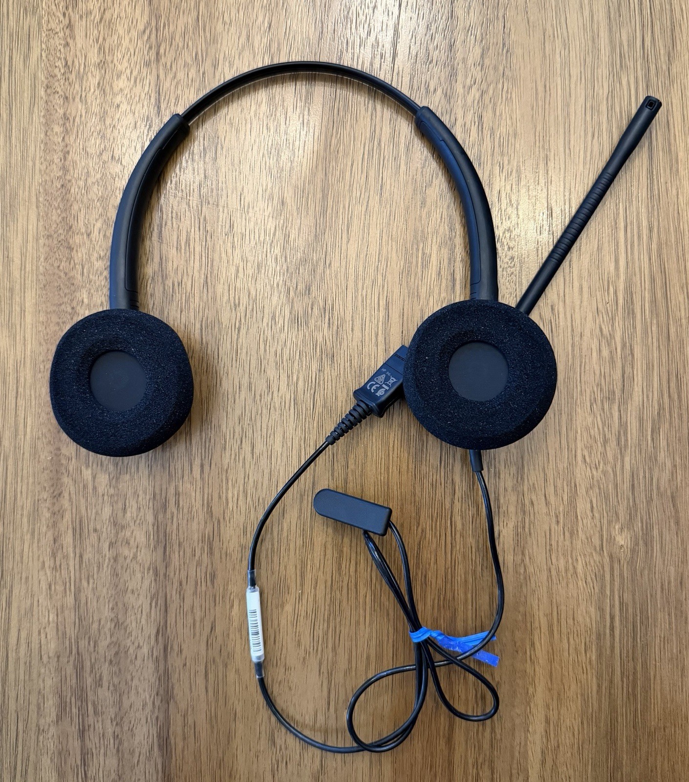 Poly Plantronics EncorePro 520 EP520 Dual Ear Headset Quick Disconnect TAA