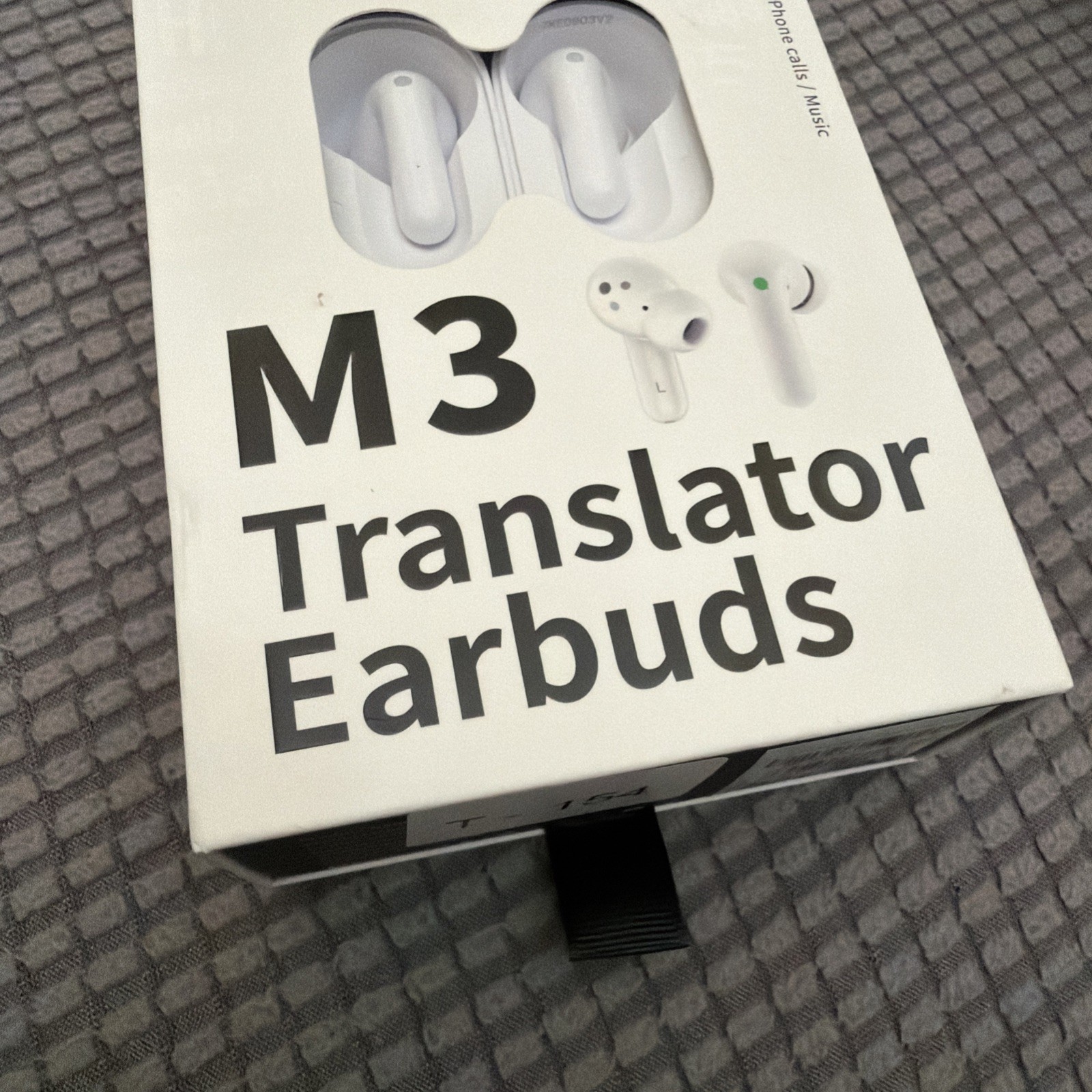 Timekettele Wireless M3 Translator Earbuds W/Charging Case-phone Calls~Music.