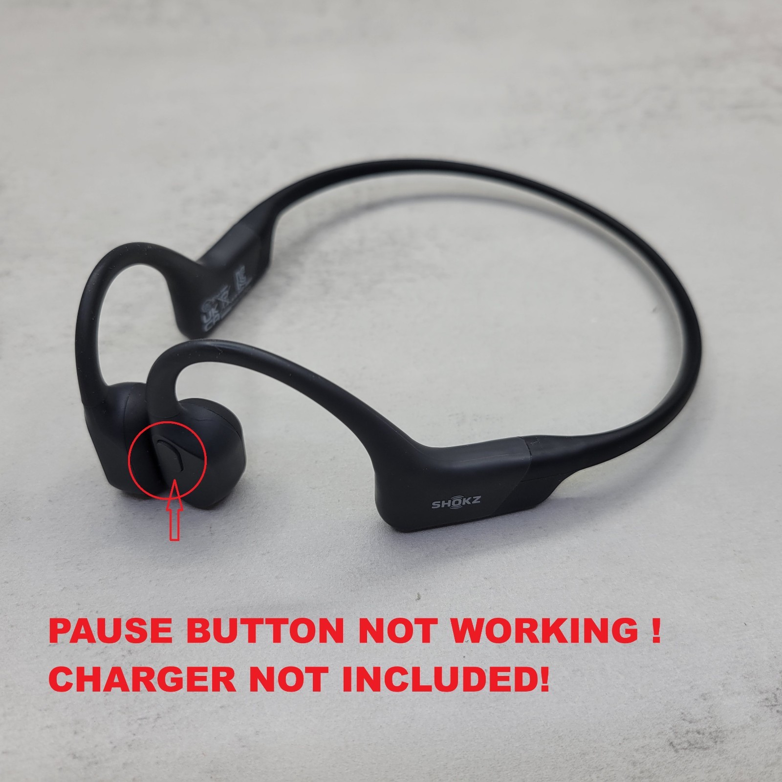Shokz OpenRun Bone Conduction Open-Ear Headphone (S803) [PAUSE BUTTON ISSUE]™