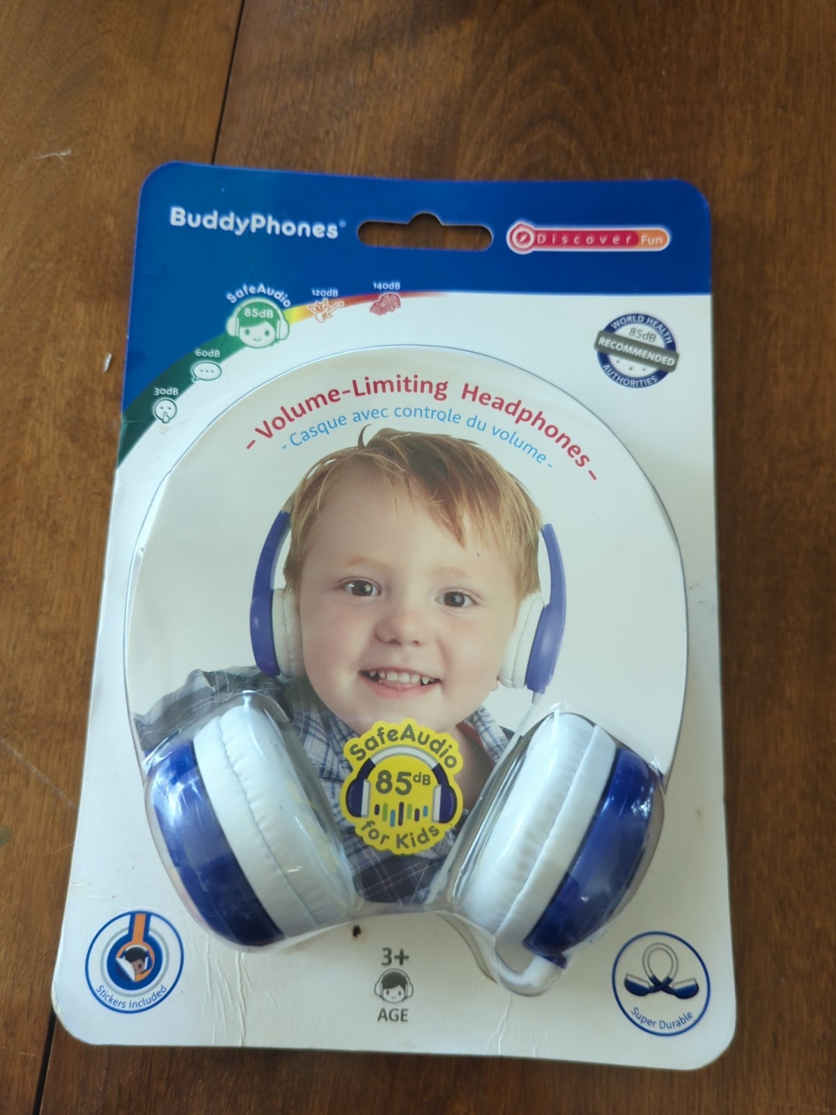 NEW Buddy Phones Safe Audio 85 for Kids Volume Limiting Headphones Anti Allergic