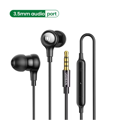UGREEN Wired Earphones 3.5mm USB-C Lightning In-Ear Headphones with Mic