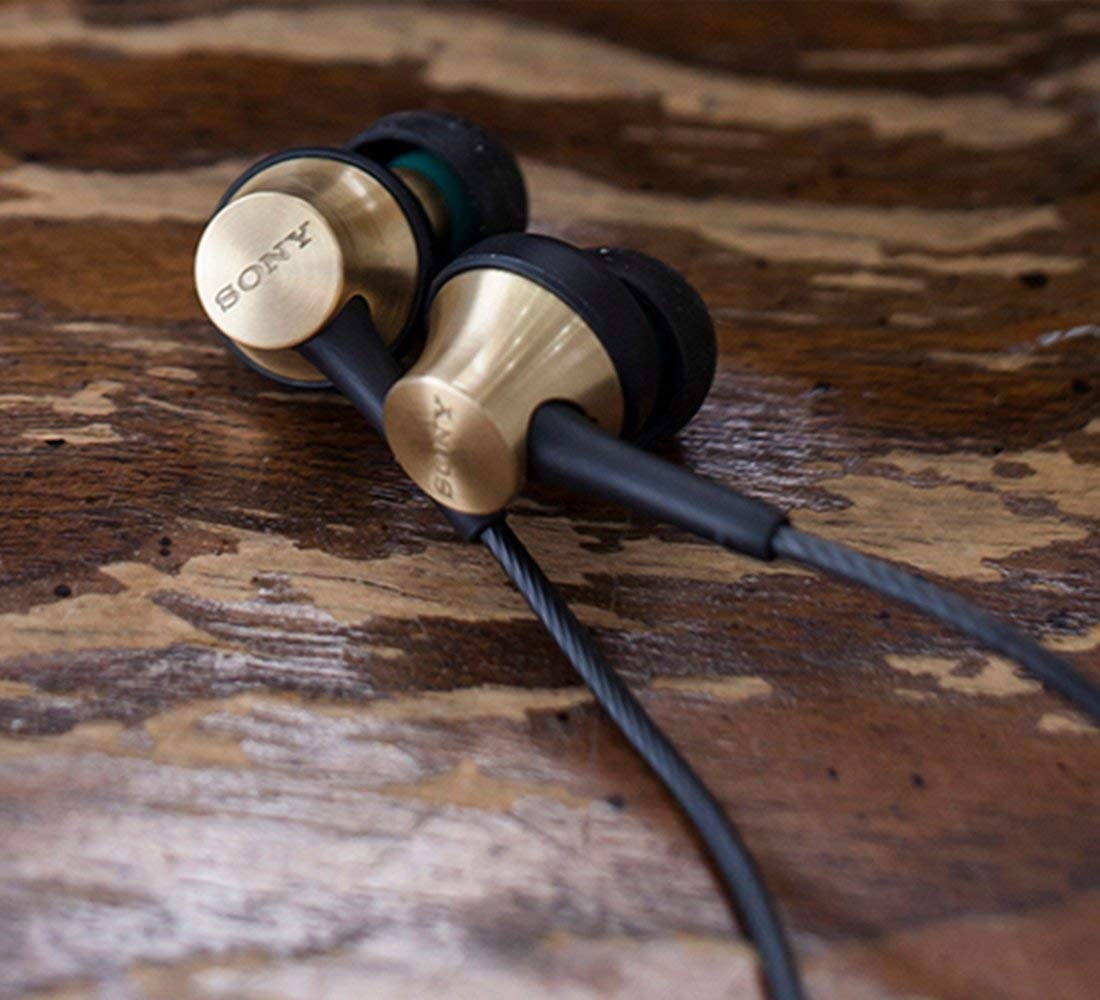 Sony MDREX650AP TQ MDR-EX650AP Earphone : In-Ear Brass Housing with Mic Brown