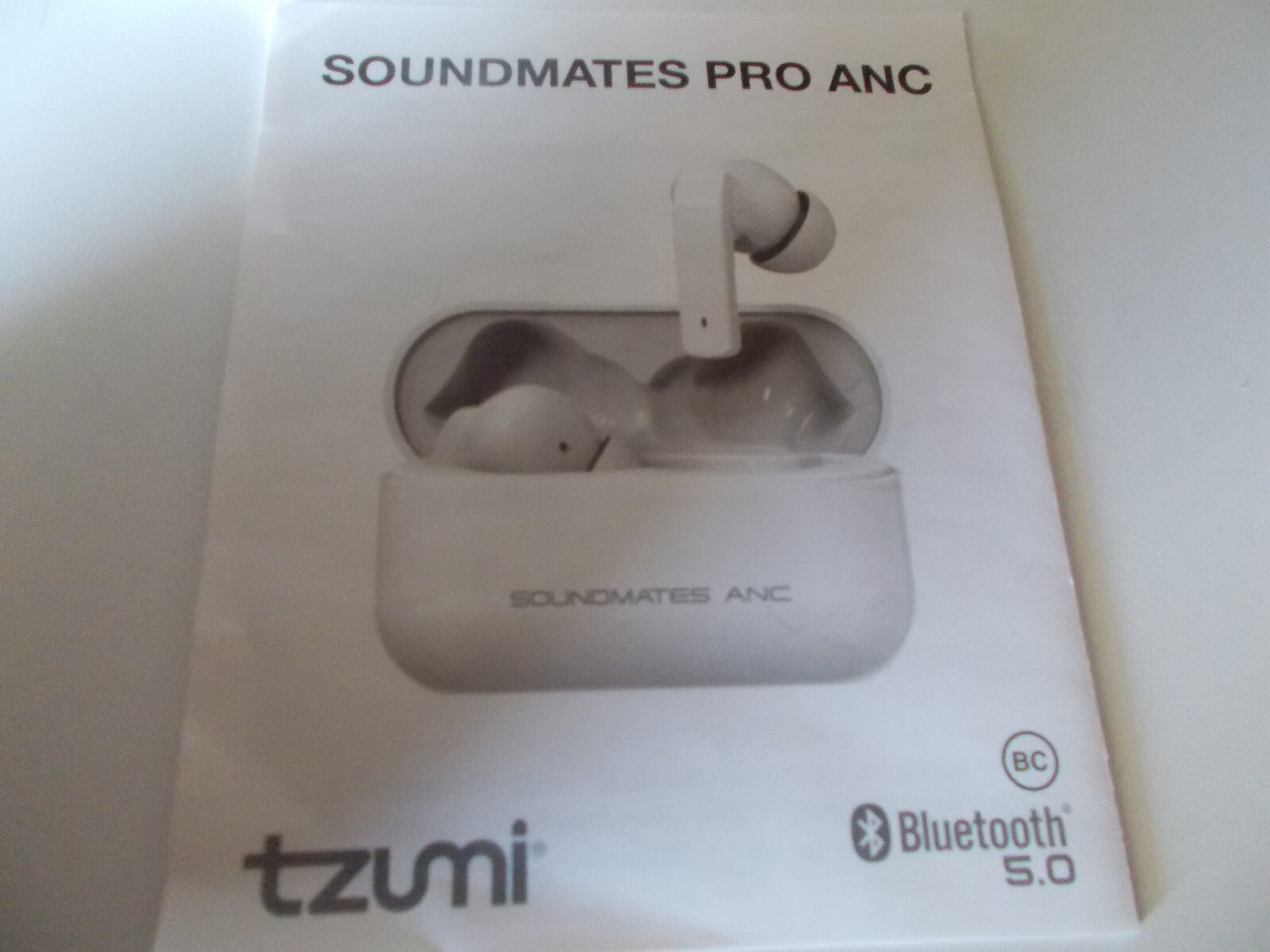 Tzumi Pro Anc Sound Mates Wireless Stereo Earbuds Bluetooth 5.0 Noise Cancelling
