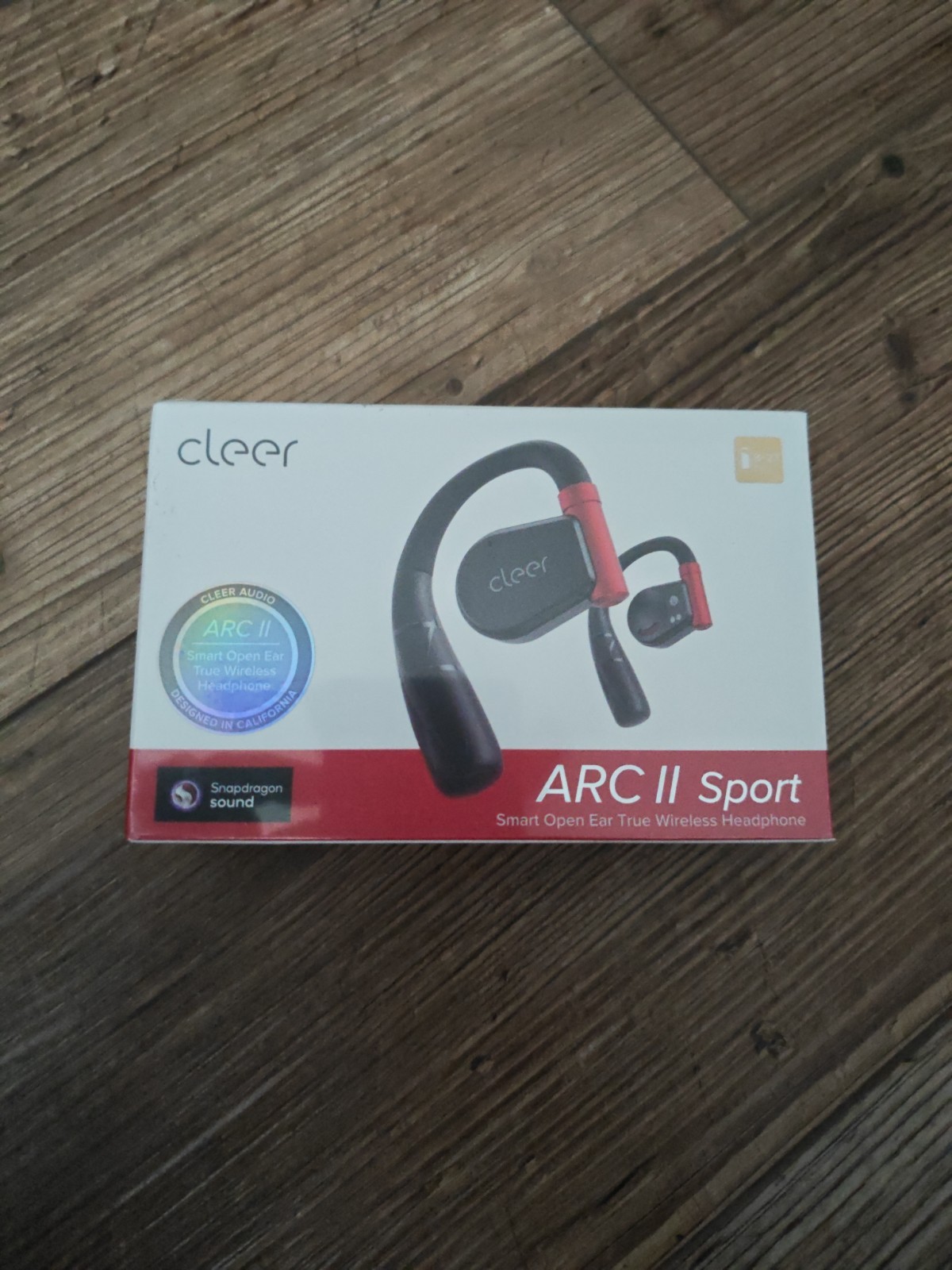 Cleer Arc II Sport Earbuds- Black Smart Open Ear Wireless Headphones