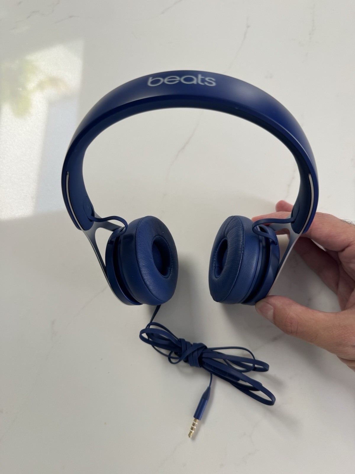 Beats by Dr. Dre Beats EP Blue/Silver Wired On-Ear Headphones 3.5mm Mic
