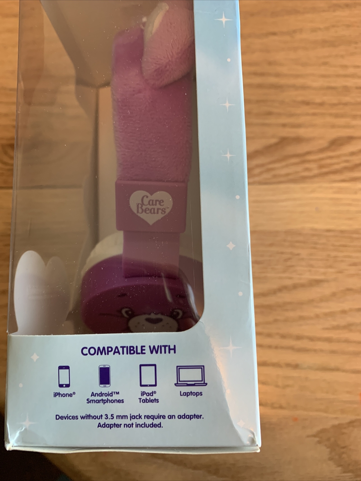 Care Bears BEST FRIEND BEAR Wired Headphones w/Sherpa Headband (2023, Cloudco)