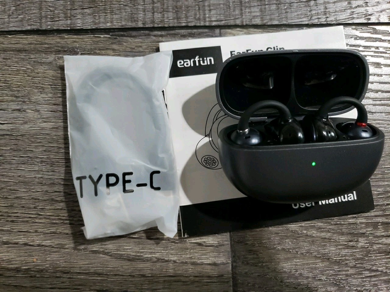EarFun Clip Open Ear Earbuds, Wireless Clip On Headphones