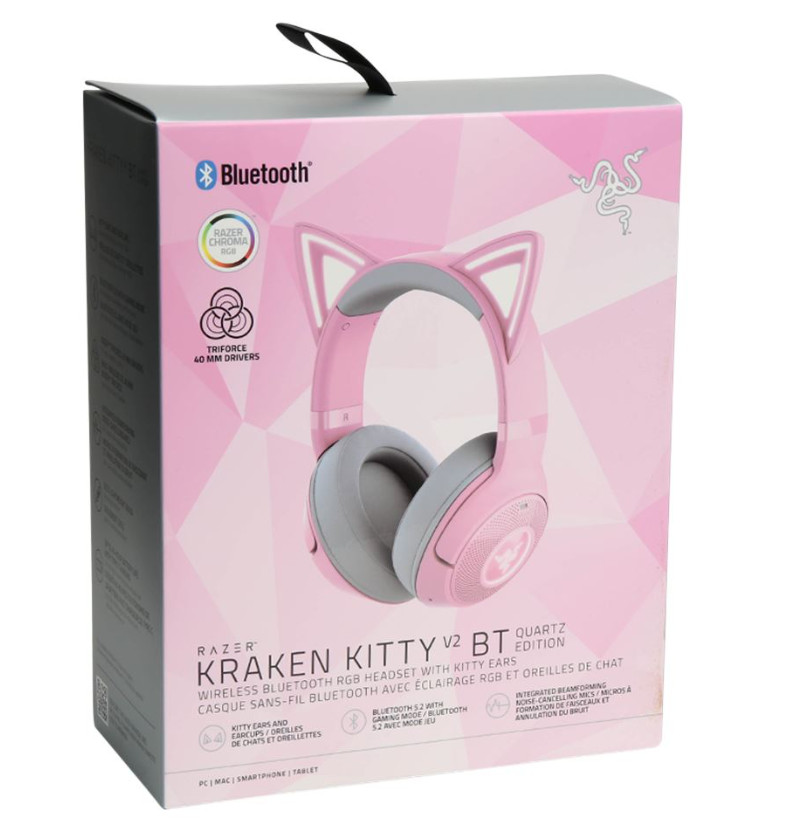 Razer Kraken Kitty V2 BT Wireless Bluetooth RGB Headset Gaming Mode Headphones