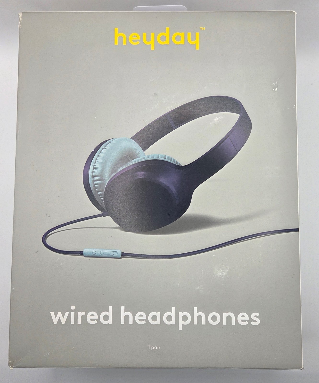 heyday Wired On-Ear Headphones Built-In Mic 3.5mm jack Color Spring Teal SEALED