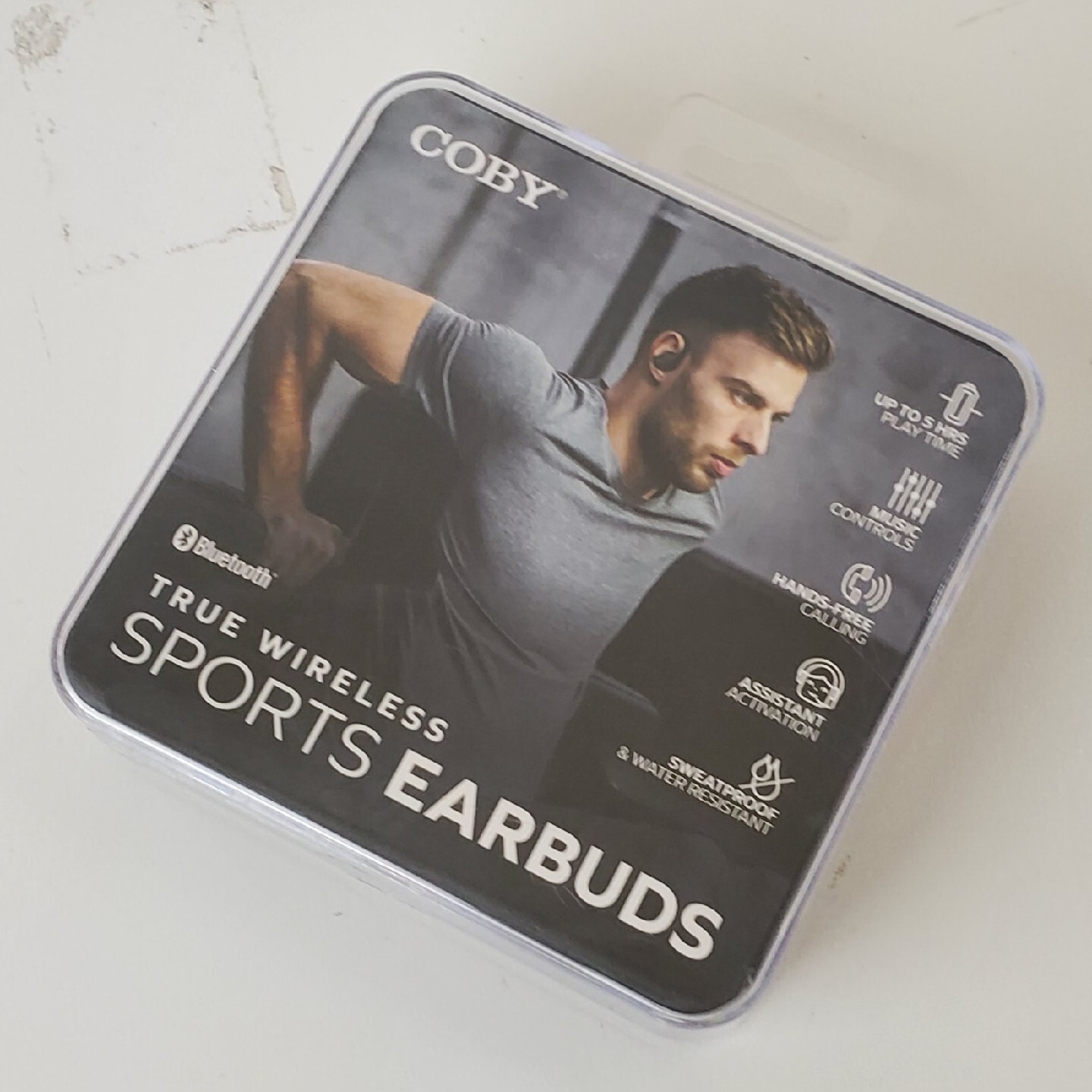 COBY TRUE WIRELESS SPORTS EARBUDS 2024 BLUETOOTH BLACK