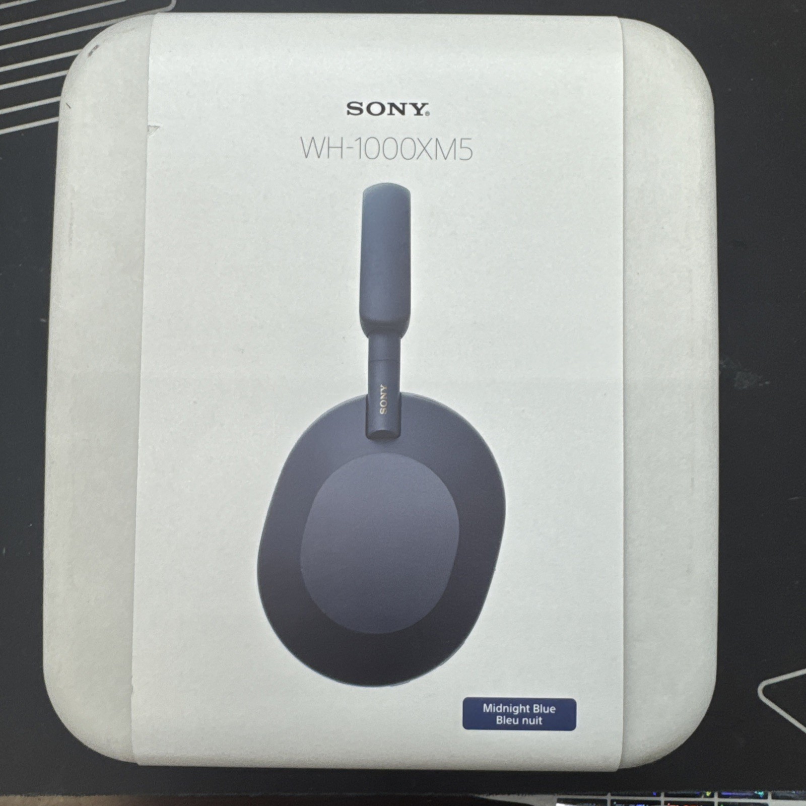 Sony – WH1000XM5 Wireless Noise-Canceling Over-the-Ear Headphones-Midnight Blue,