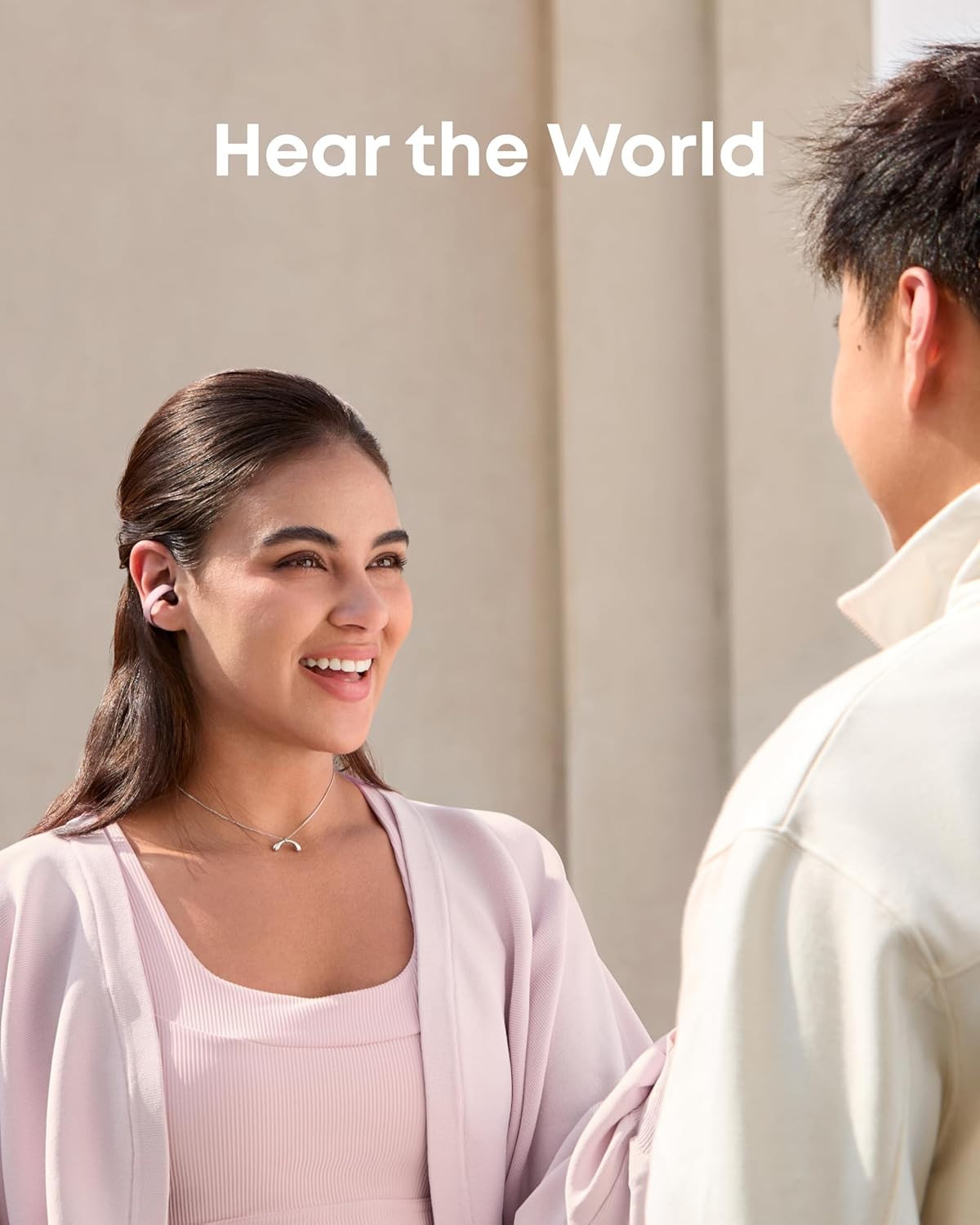 Soundcore AeroClip by Anker, Open-Ear Earbuds, Clip-On Headphones, Adaptive