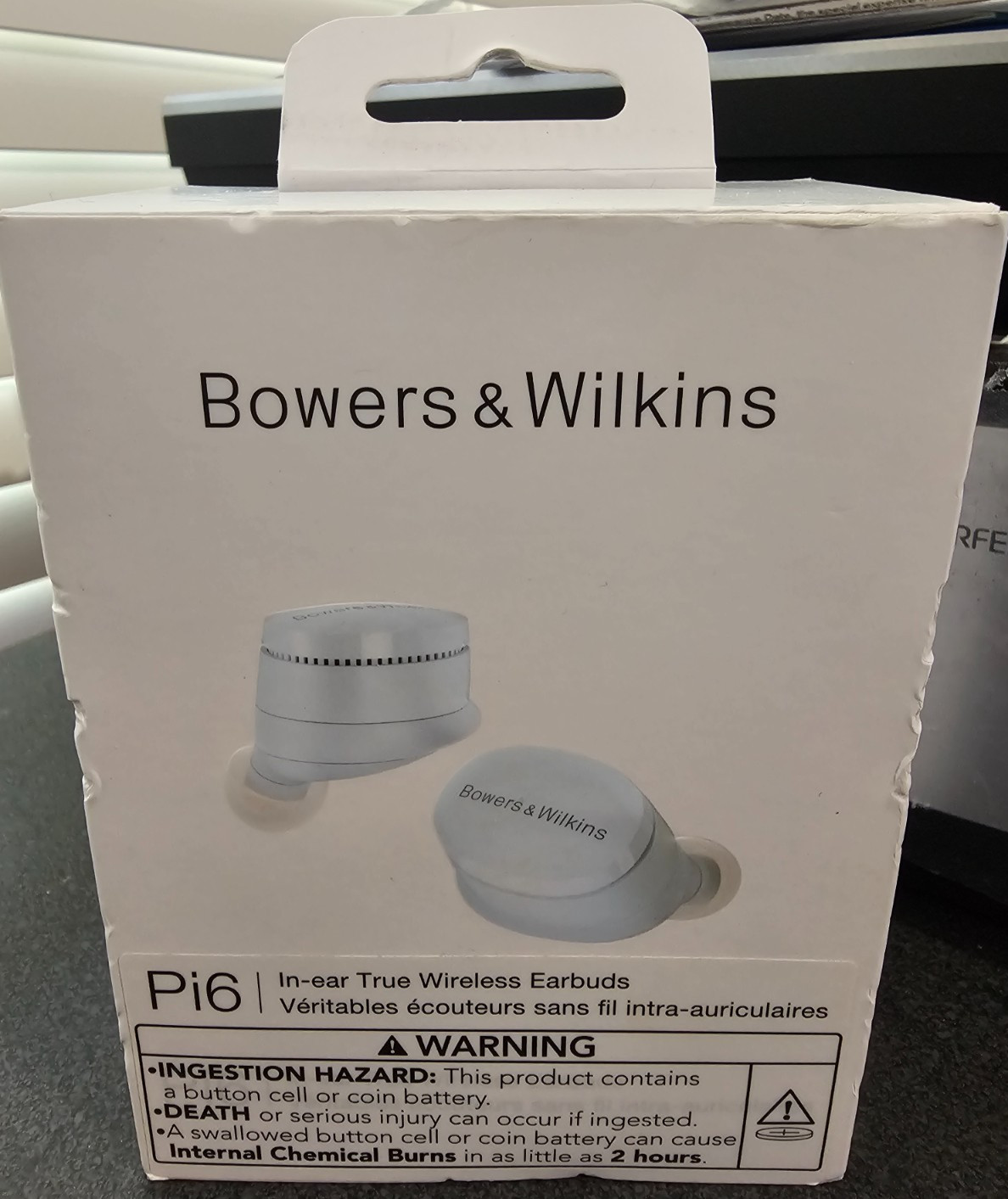 B&W Pi6 Bowers & Wilkins true wireless earbuds with aptX – glacier blue
