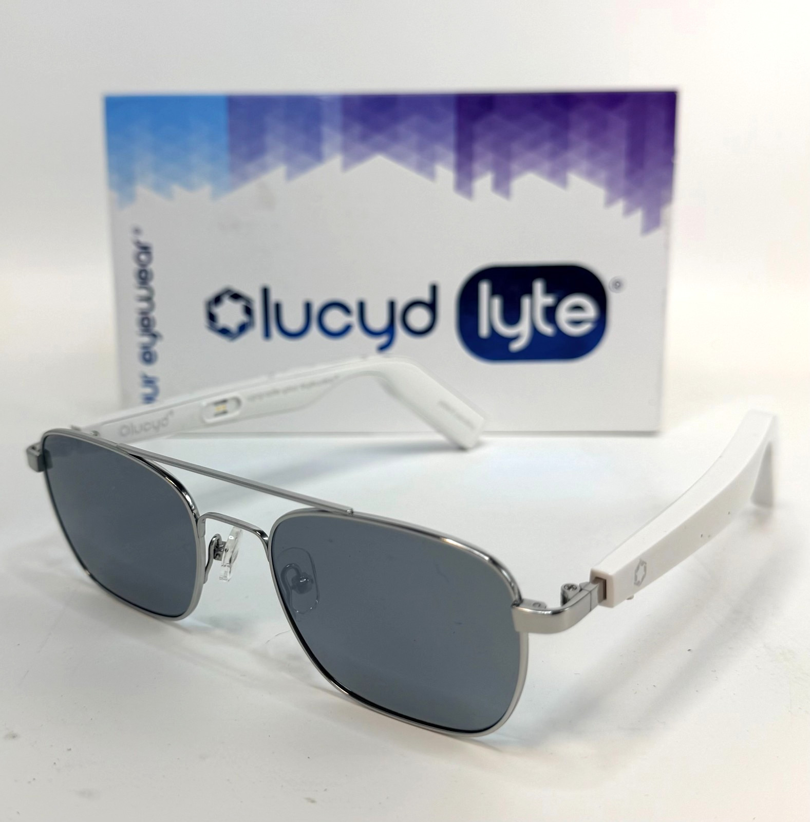 Lucyd Lyte Bluetooth Audio Sunglasses Speaker and Wireless Mic *NEW SEALED*