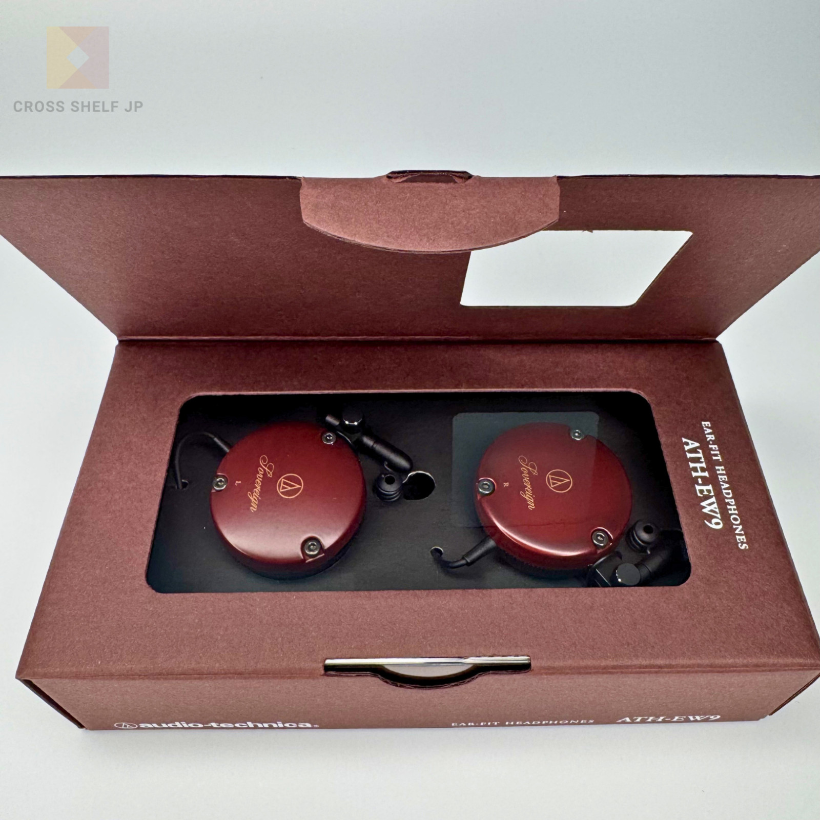 Audio Technica ATH-EW9 Wood Ear Fit Clip-On Wired Headphones Asada Cherry Japan