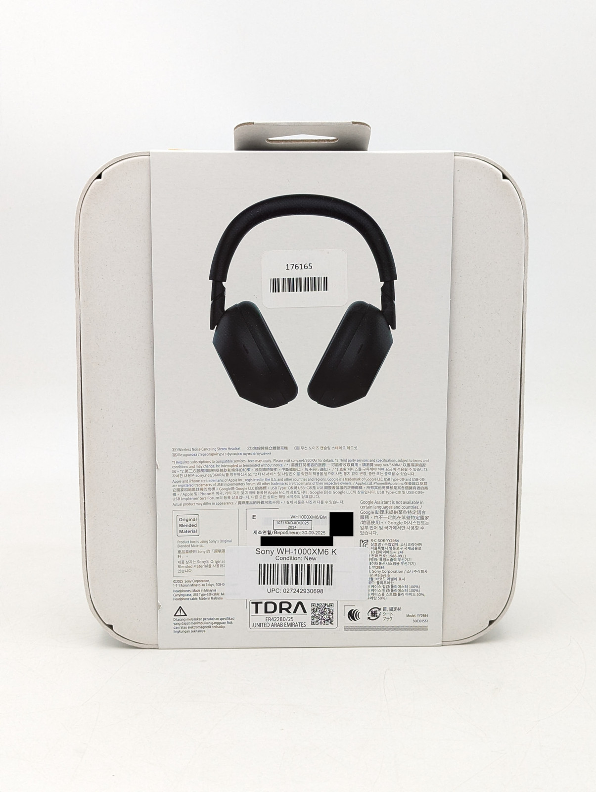 Sony Wireless Bluetooth Noise Cancelling Headphones (WH-1000XM6) Black