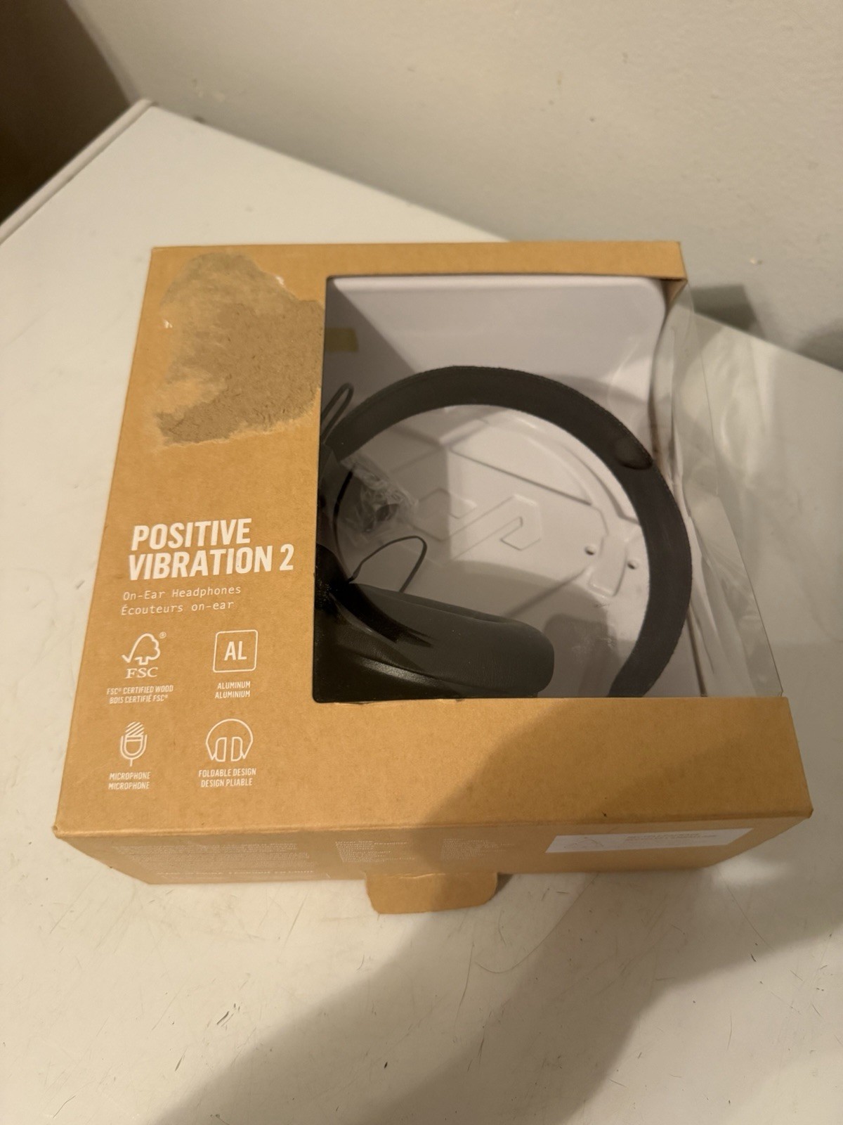 House of Marley Positive Vibration 2 On-Ear Wired Headphones Open Box