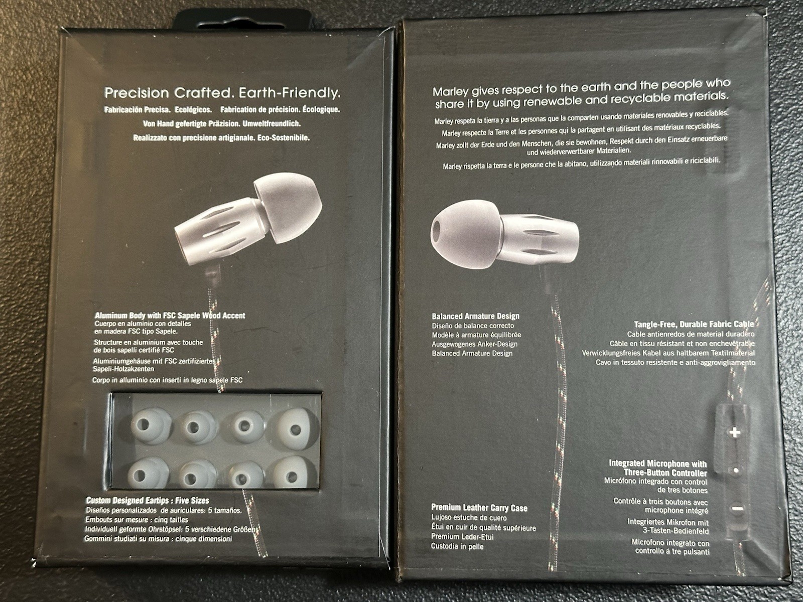 House of Marley Legend Earphones EM-DE003-RG Wood Balanced Armature Wired Premiu