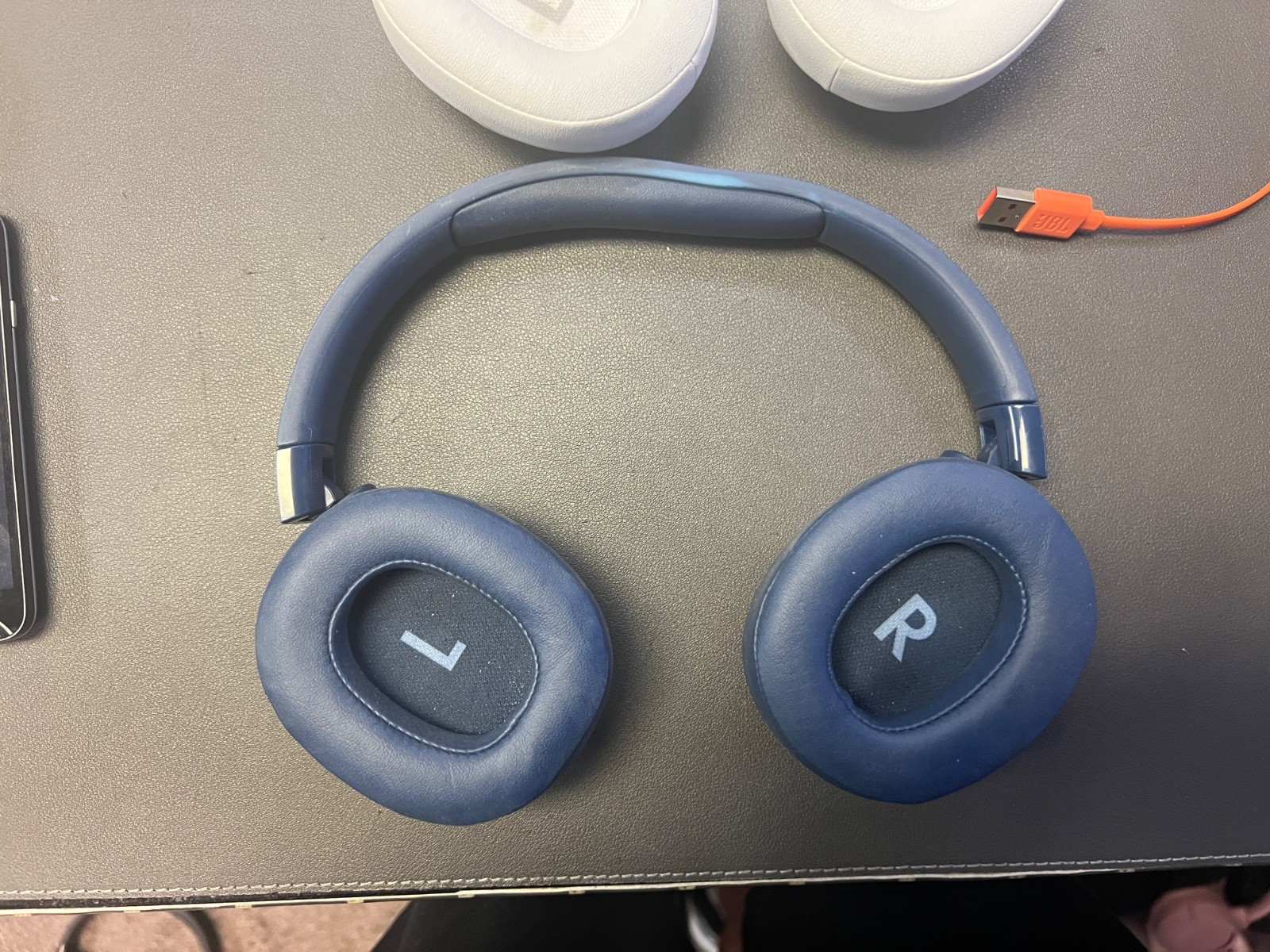 JBL Tune760NC LOT OF 2 -BLUE & WHITE Active NC Bluetooth Headphones