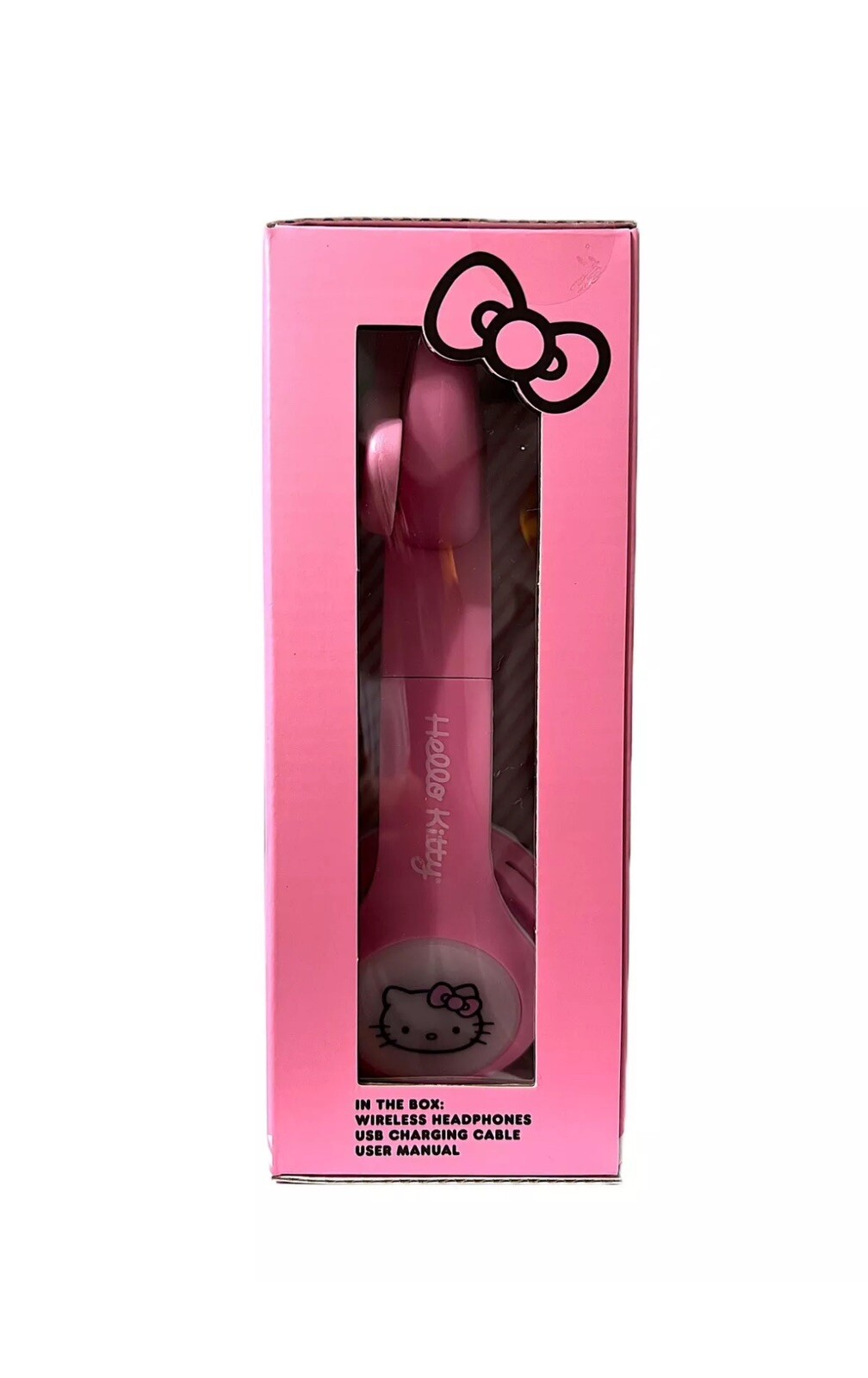 Hello Kitty Wireless Light Up Headphones Bluetooth Pink & White Sanrio NEW NIB