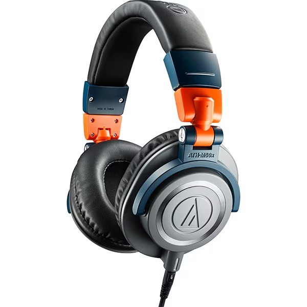 Audio-Technica ATH-M50x LAB Wireless Headphones Limited Color Black Orange Blue