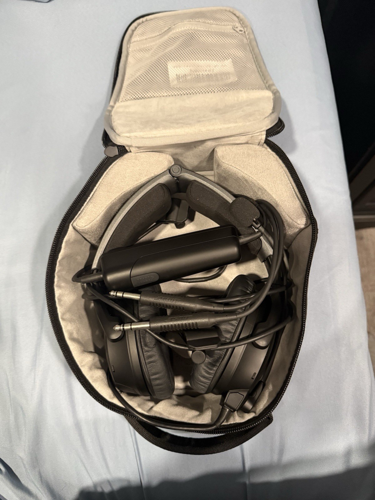Bose A30 Aviation Over-Ear Headset Boom Mic Black w/ Carry Case