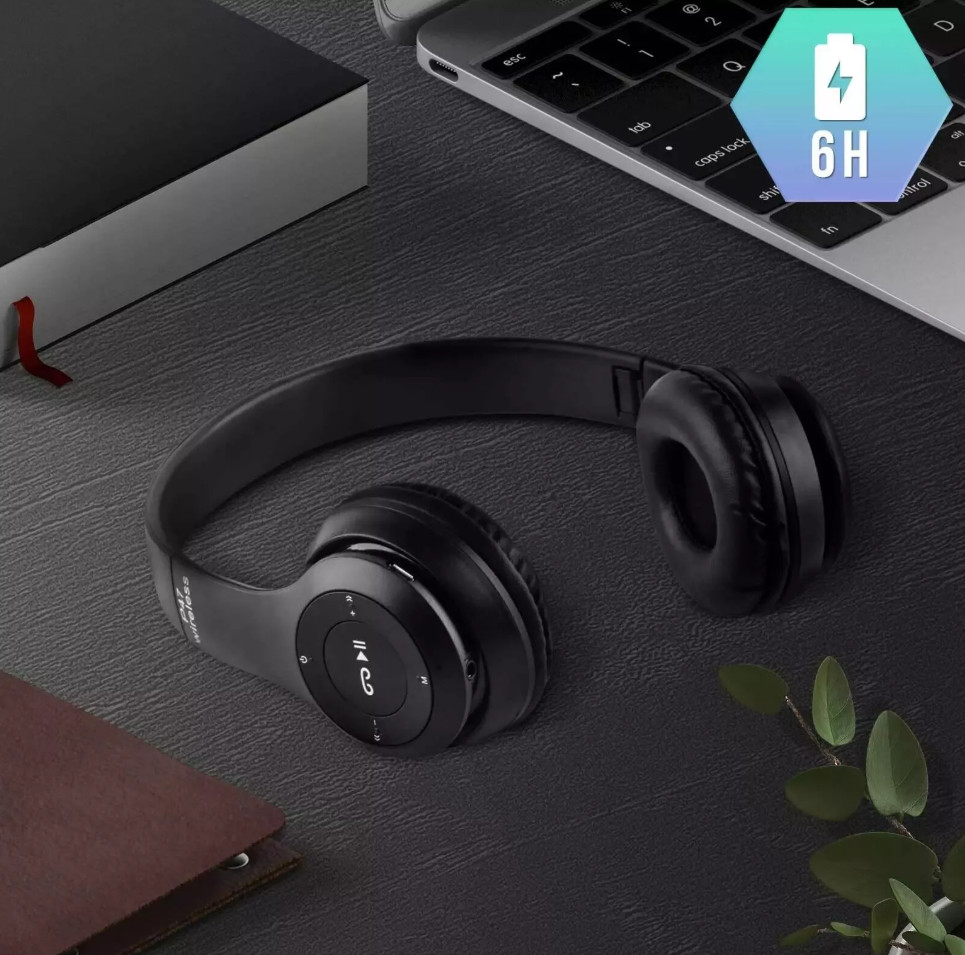 Comfortable Wireless Foldable Headset High -Quality Sound white P47 Headphone US