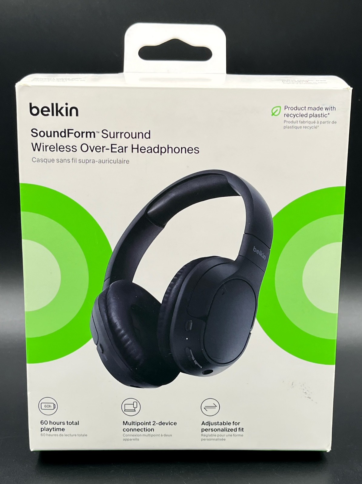 Belkin SoundForm Surround Wireless Over-Ear Headphones Blue NEW Please Read
