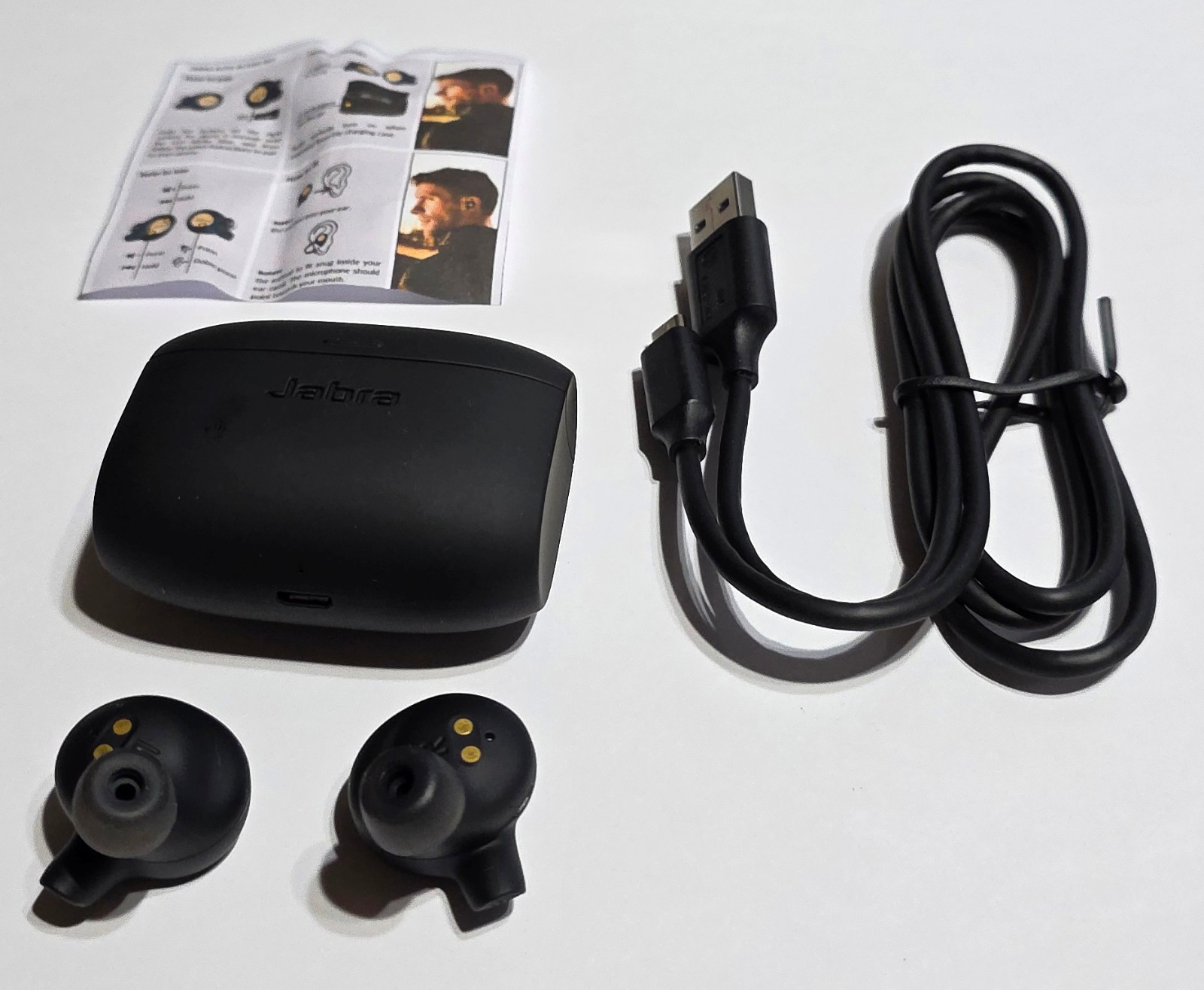 Unused Copper Black Jabra Elite 65t ACTIVE Wireless Earbuds w Charger in Bulk Pk