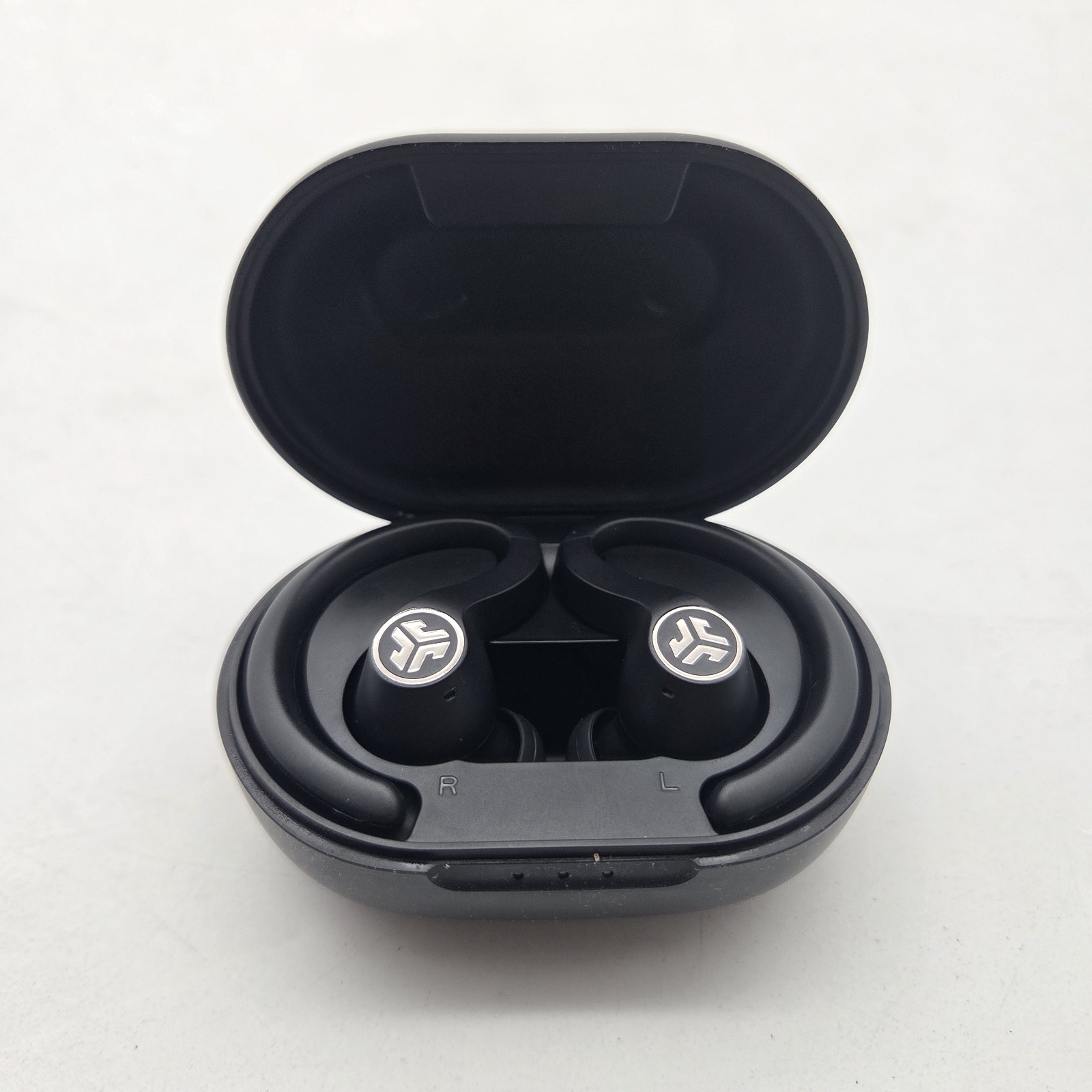 JLAB JBUDS AIR SPORT TRUE WIRELESS OVER THE EAR Buds Headphones With Case Tested