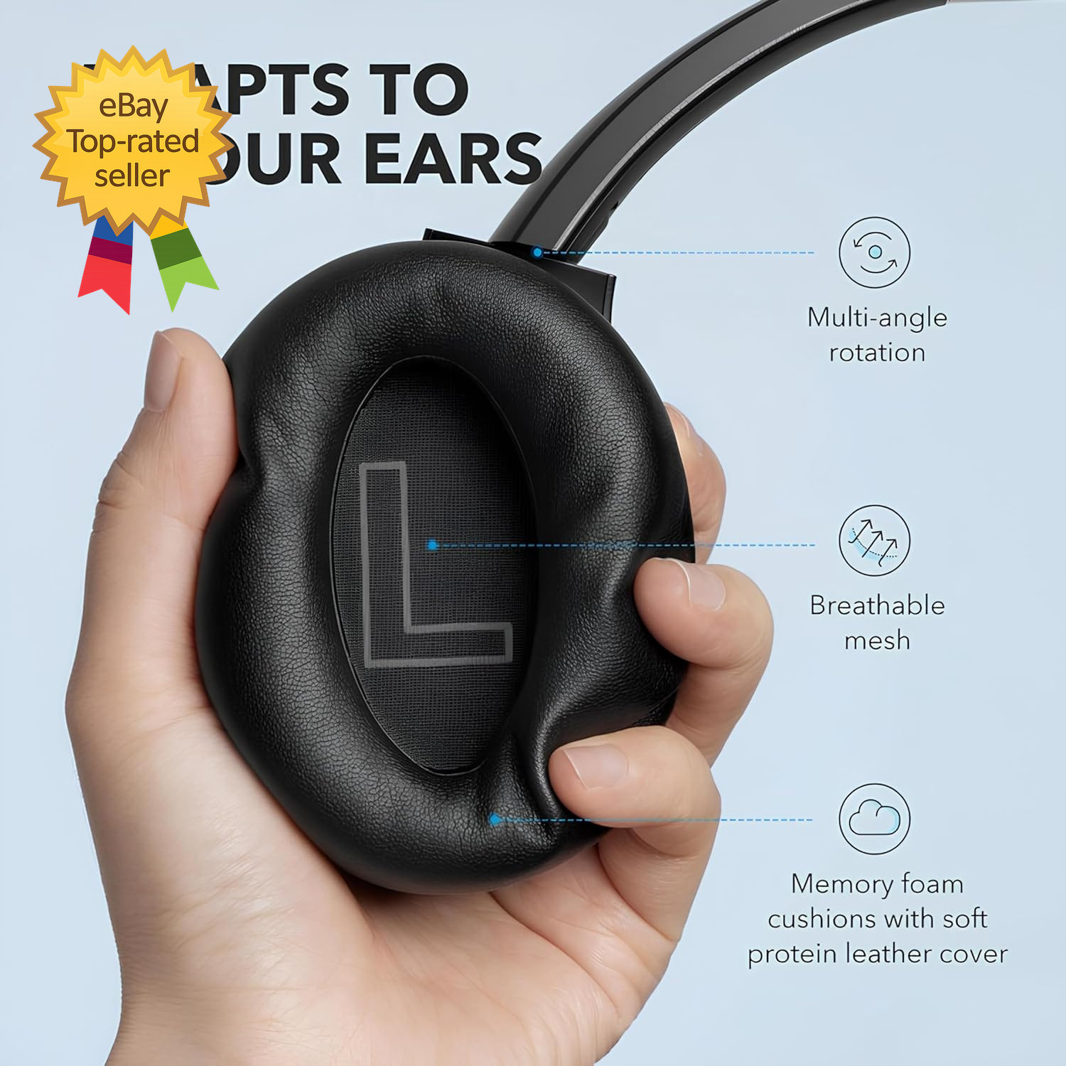 Anker Life Q20 Hybrid Active Noise Cancelling Headphones Wireless Ear Bluetooth