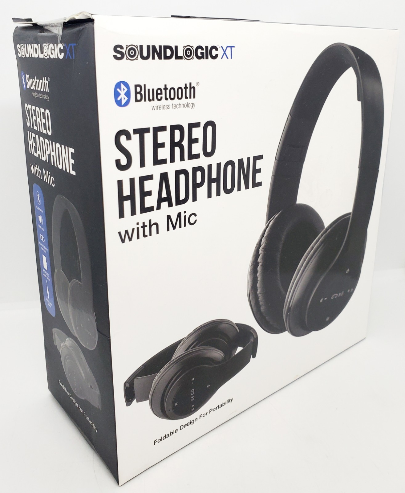 Brand New! Soundlogic XT Wireless Bluetooth HeadPhones With MIC Black Mint! 🎧🎶