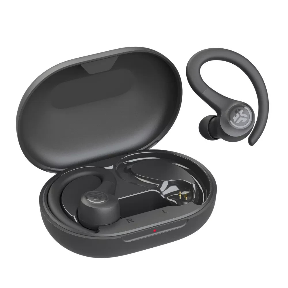 JLab Go Air Sport True Wireless Bluetooth Earbuds – Black: Sweat-Resistant, Buil