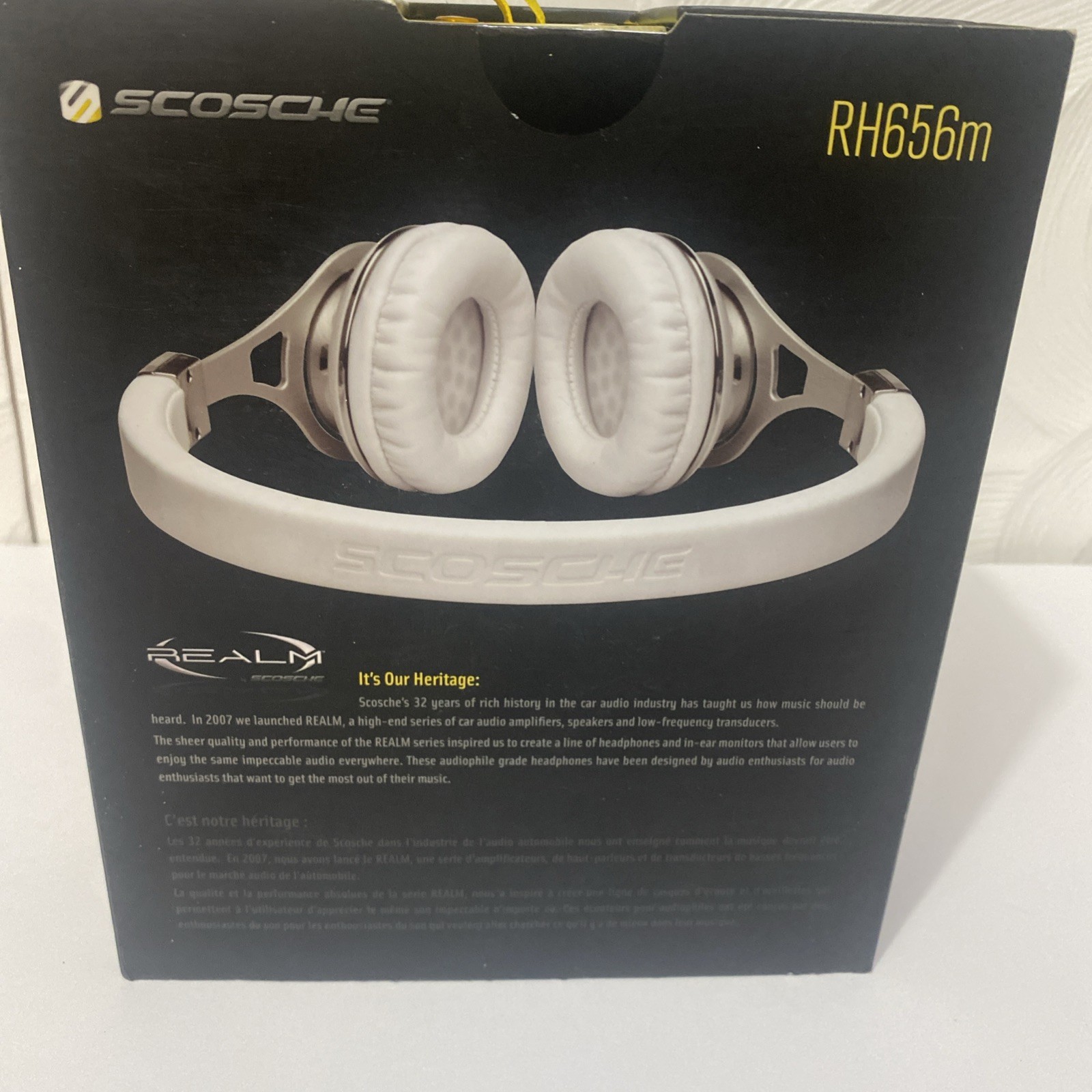 Scosche RH656M On-Ear Headphones with tapLINE Remote & Mic (White)