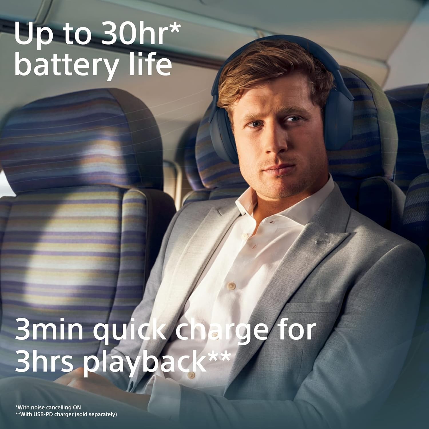 Sony WH-1000XM5 Noise Cancelling Wireless Headphones – 30 hours battery life – A