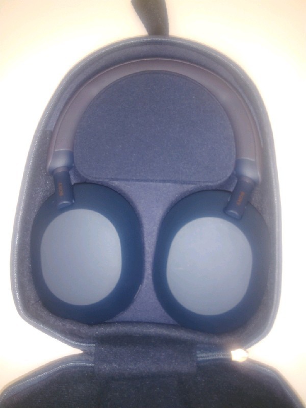 Sony WH-1000XM5 Wireless Headphones Midnight Blue Noise Canceling Touch Control